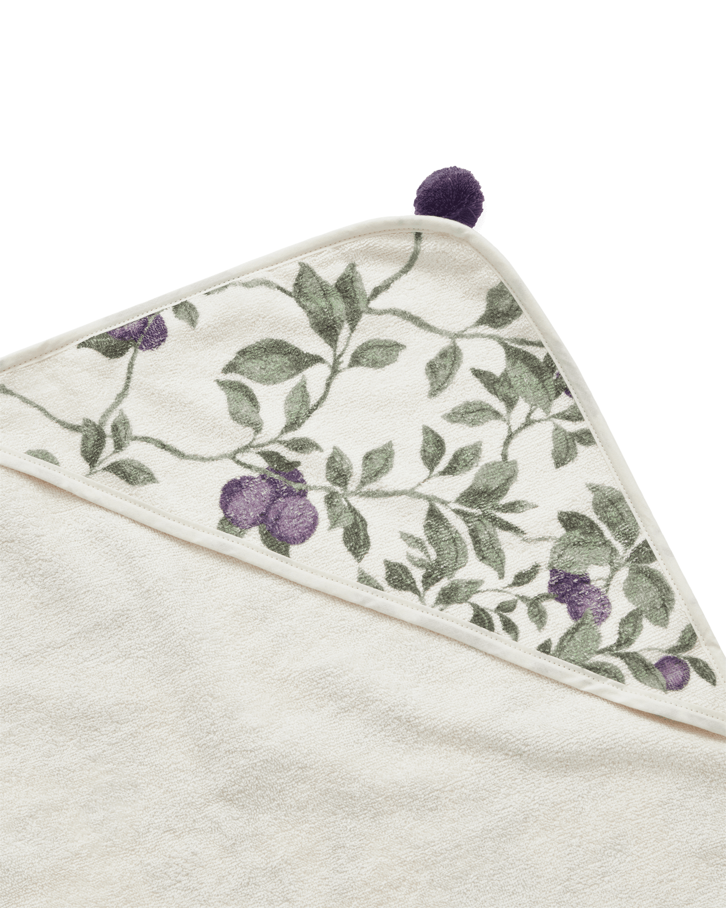 Terry Hooded Towel, Plum, 80x80 cm