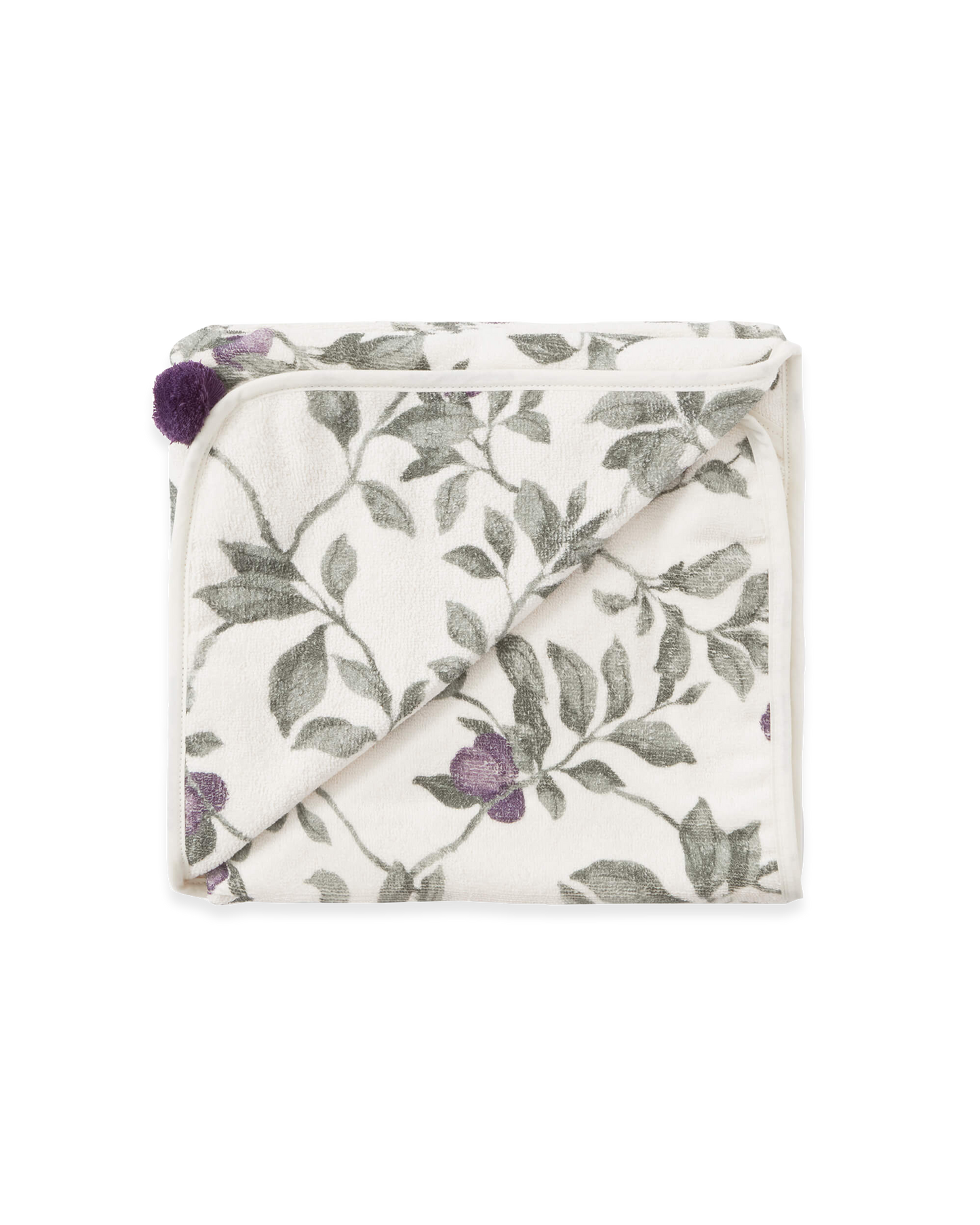 Terry Hooded Towel, Plum, 80x80 cm