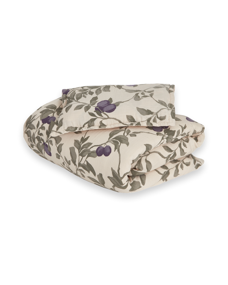 Muslin Bed Set Baby, Plum