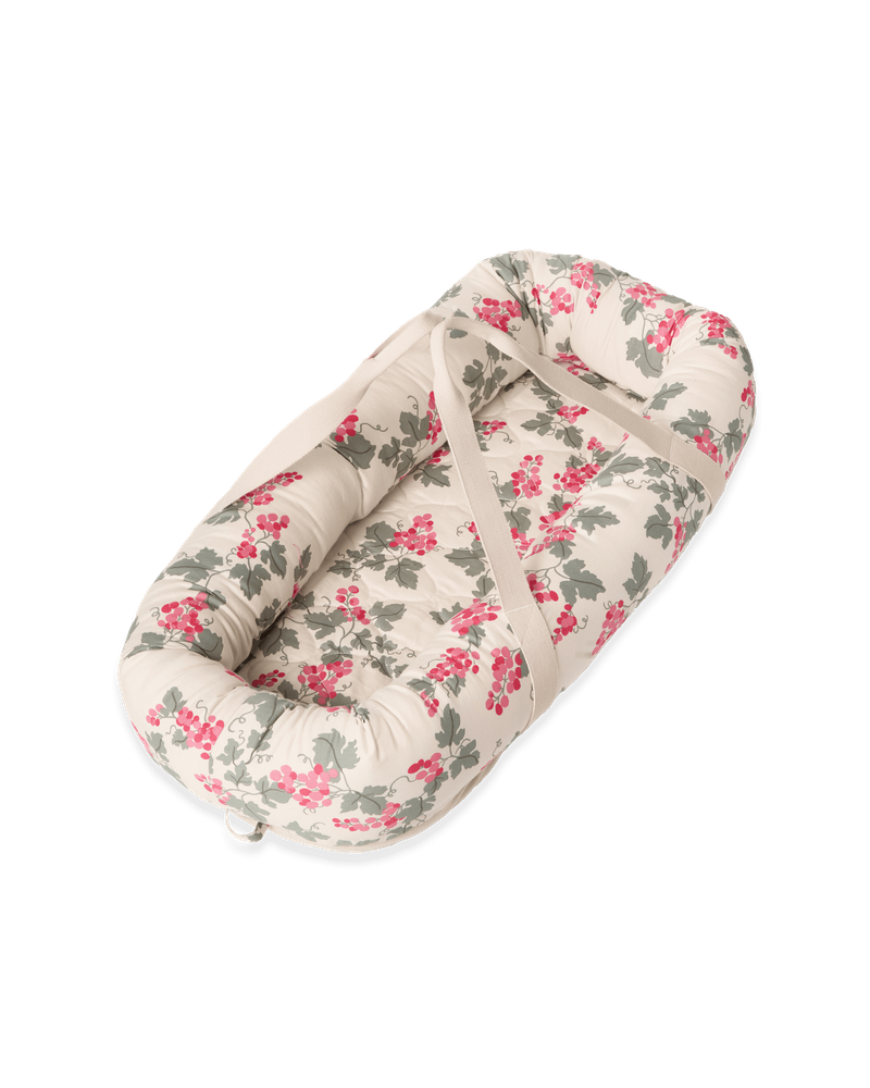 Satin Baby Nest, Grapes Pink, 43x87x16cm