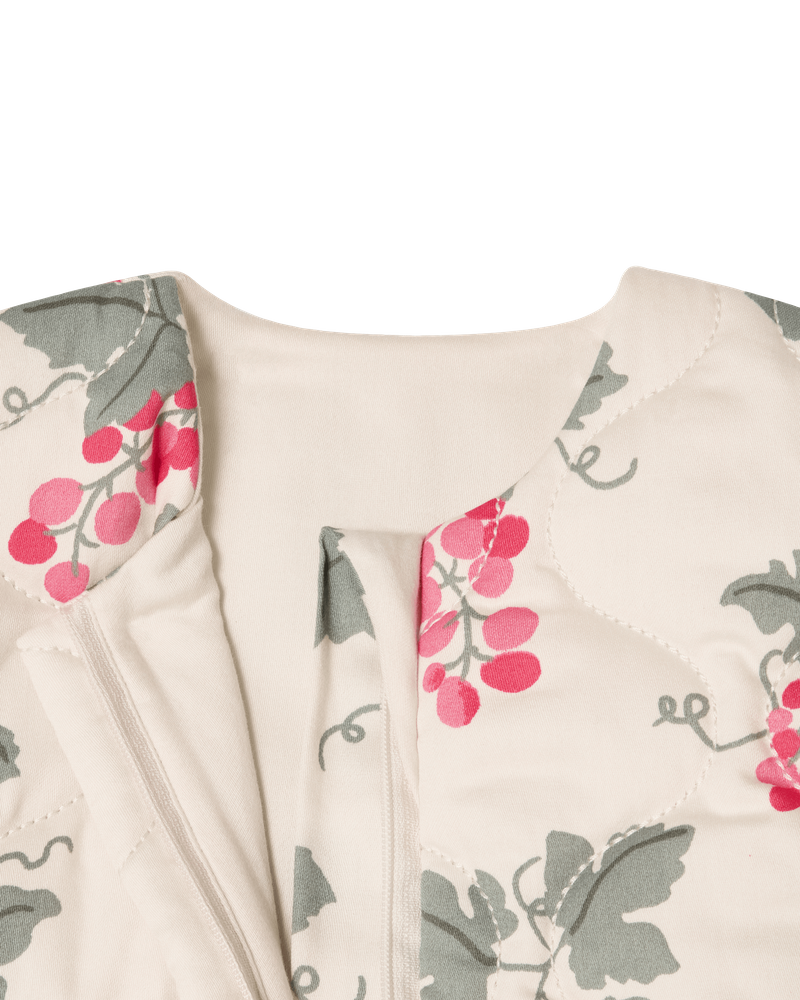 Satin Quilted Sleeping Bag, Grapes Pink