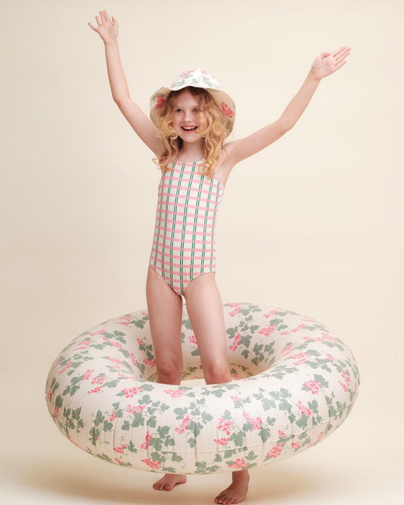 Swimsuit, Check Carnation