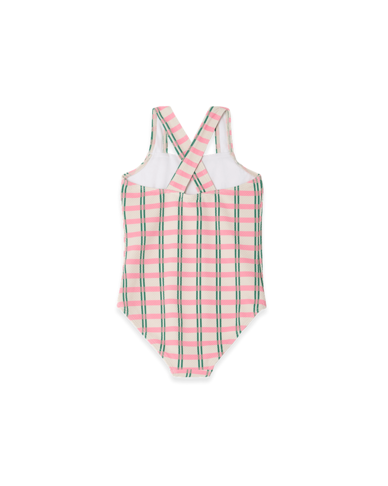 Swimsuit, Check Carnation