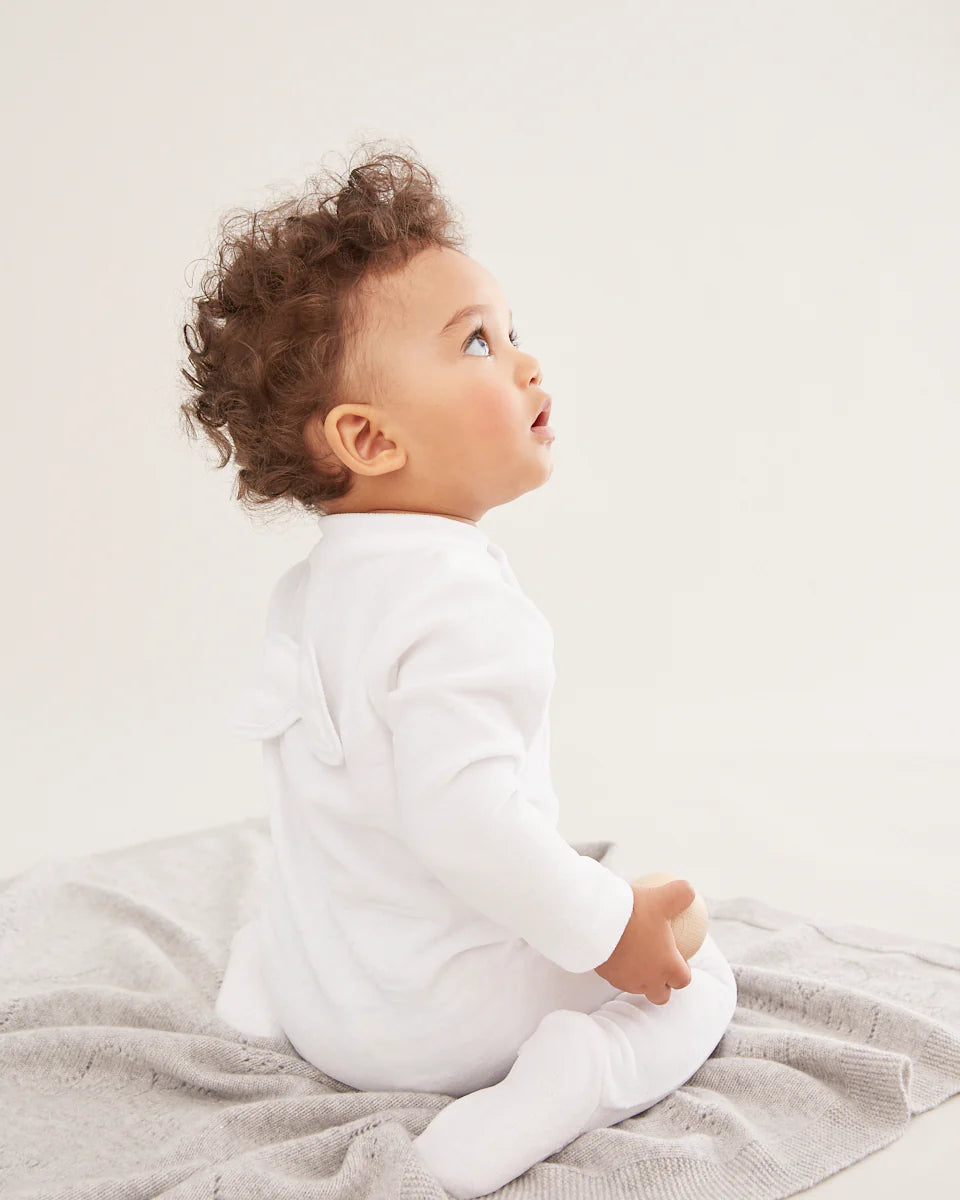 Pointelle Angel Wing Sleepsuit