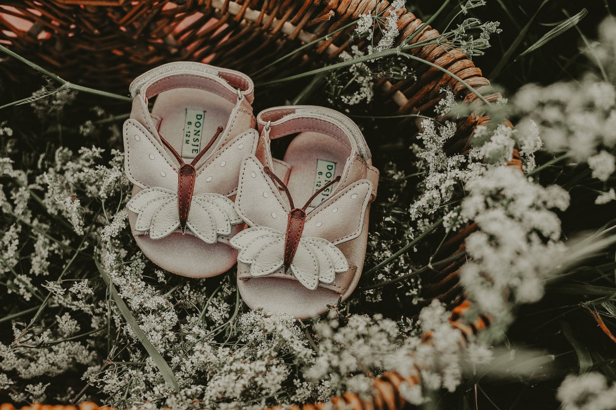 Tuti Sky Sandals | Butterfly Powder Metallic Nubuck