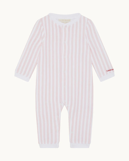 Adore Stripe Romper – Pink