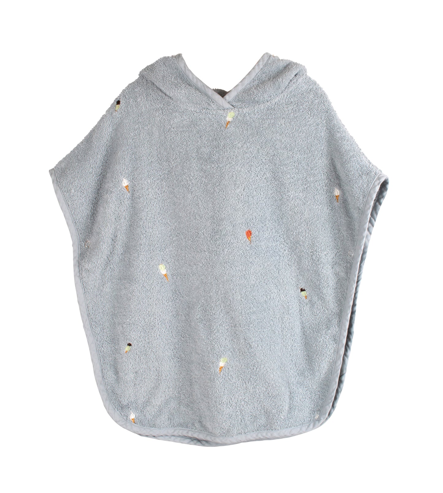 Embroidered beach poncho GOTS
