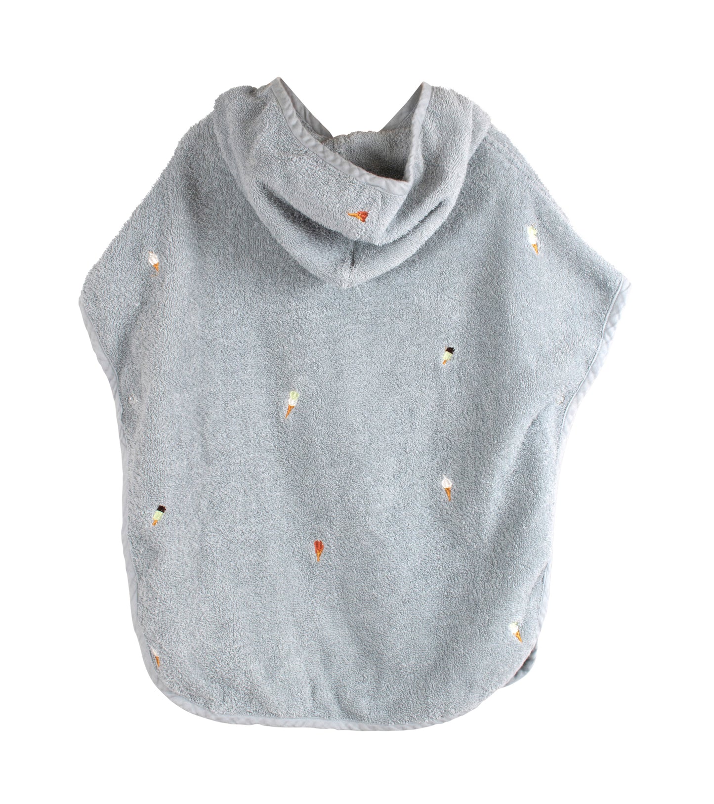 Embroidered beach poncho GOTS