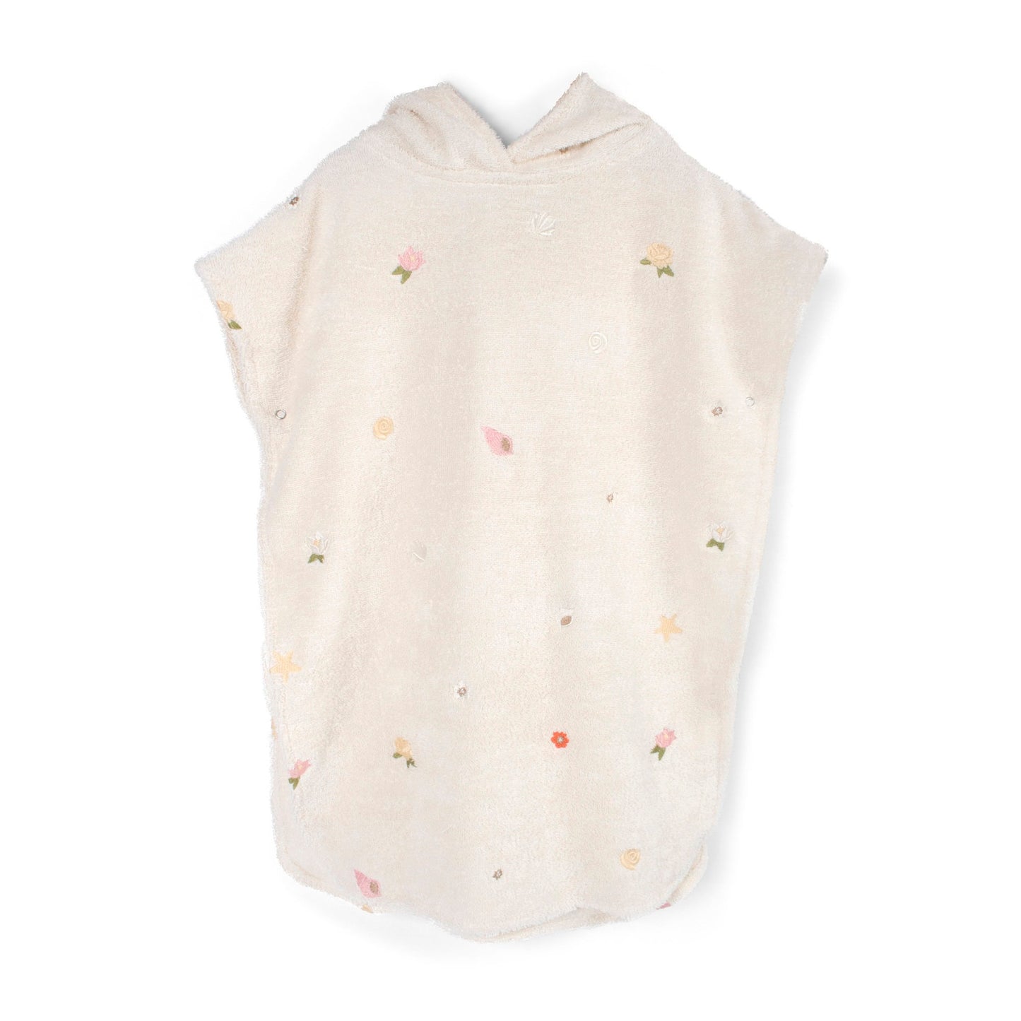 Embroidered beach poncho GOTS