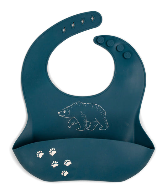 Silicone bib with print