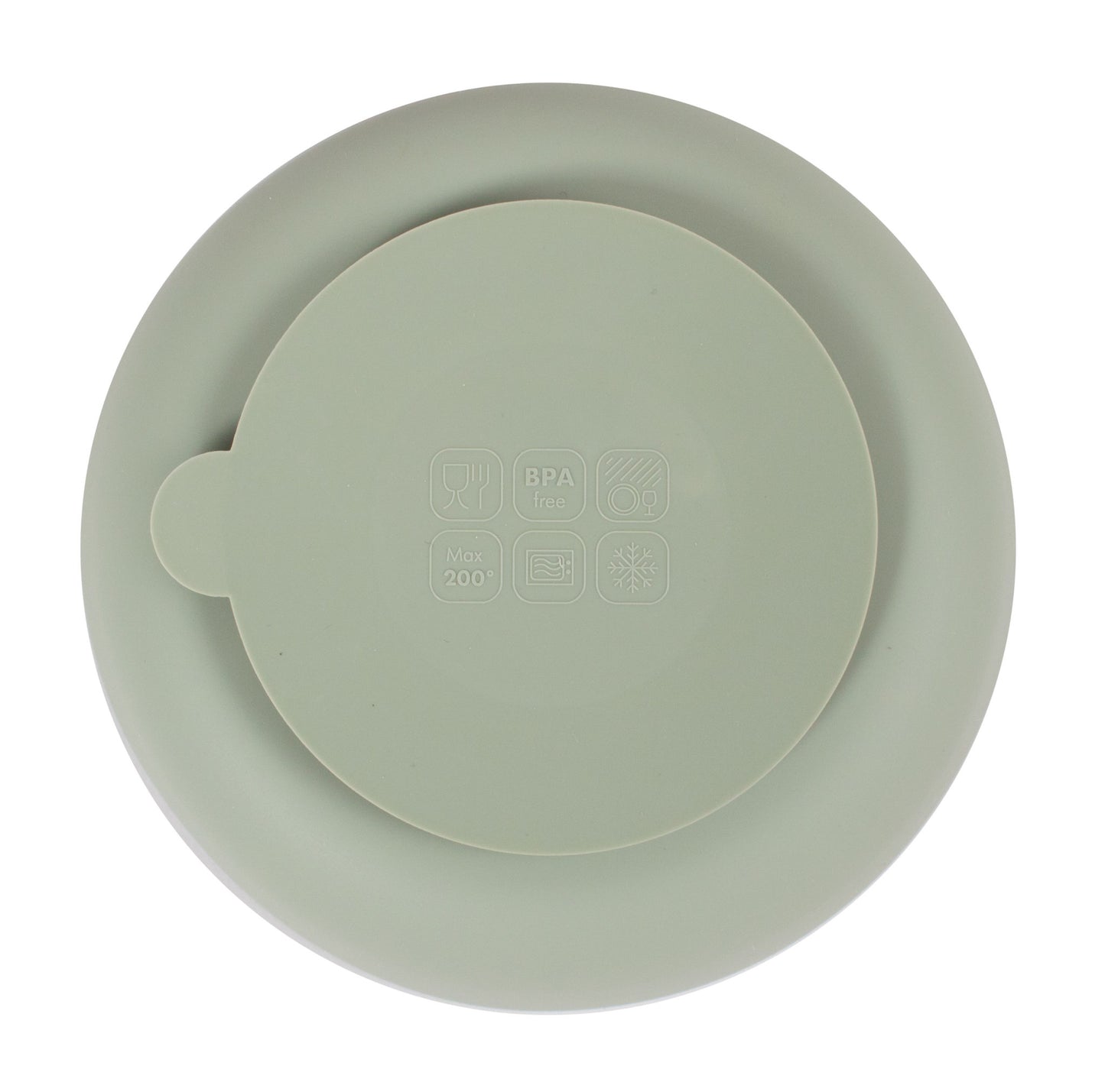 Silicone divided plate