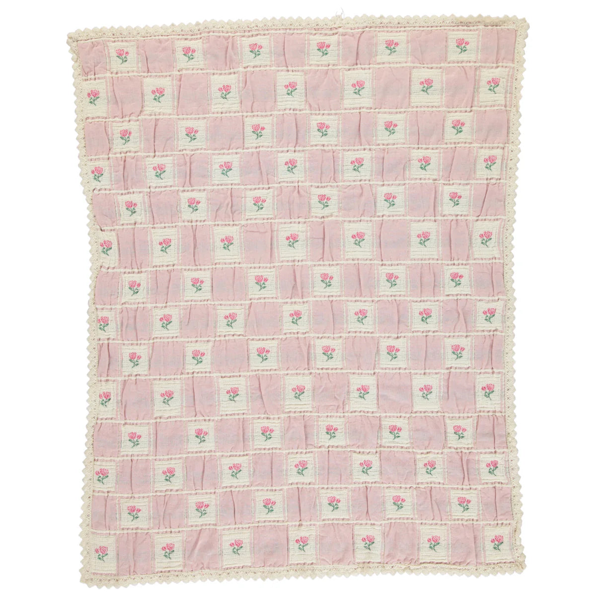 Rosette Blanket Rose Patchwork
