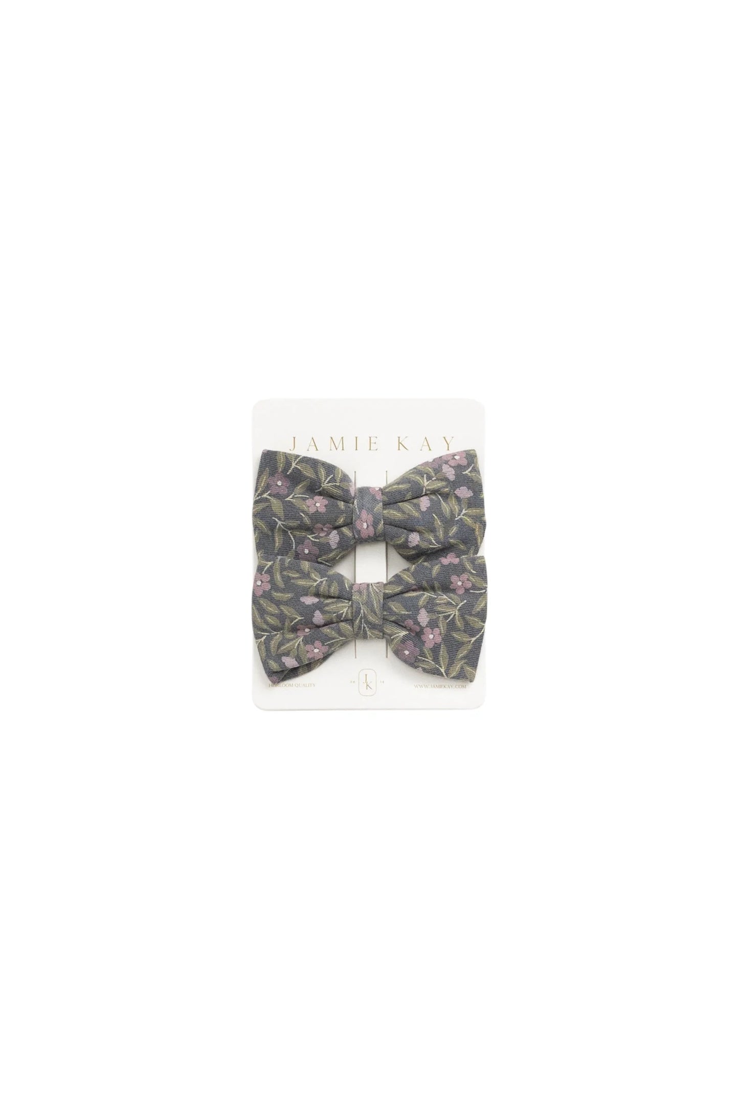 Organic Cotton Noelle 2pk Bow - Phoebe Lava
