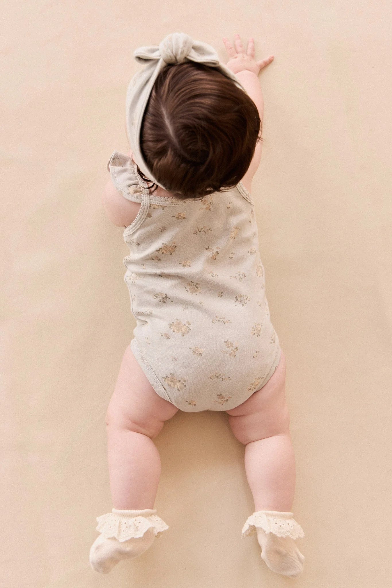Organic Cotton Bettina Bodysuit - Petite Fleur Blue