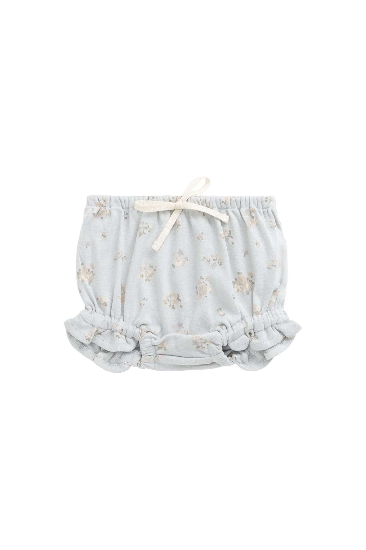 Organic Cotton Frill Bloomer - Petite Fleur Blue