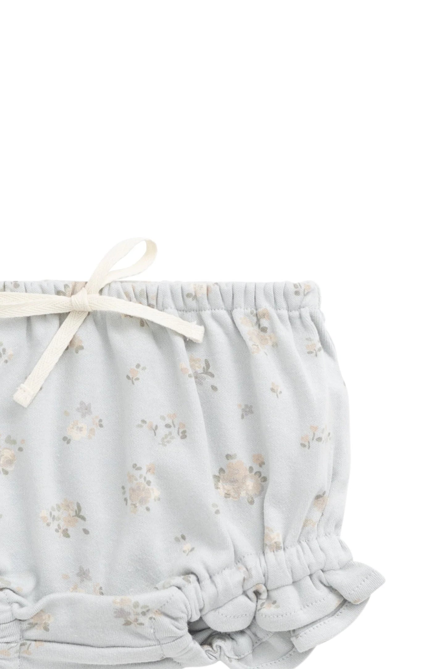 Organic Cotton Frill Bloomer - Petite Fleur Blue