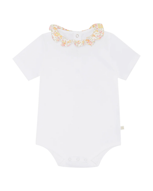Ana Short Olympia Embroidered Ruffle Collar Onesie