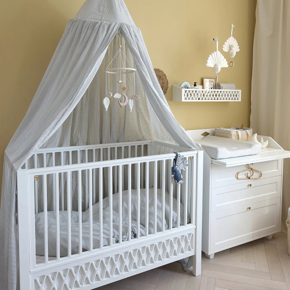 Bedding set, Baby, 70x100cm - GOTS Classic Stripes Blue