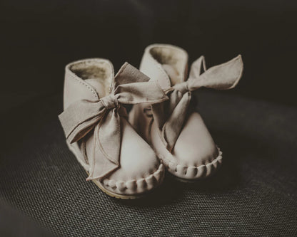 Pina Organza Booties Powder Nubuck