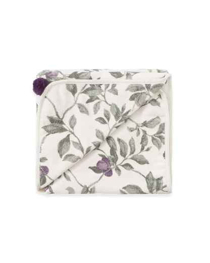 Terry Hooded Towel, Plum, 80x80 cm