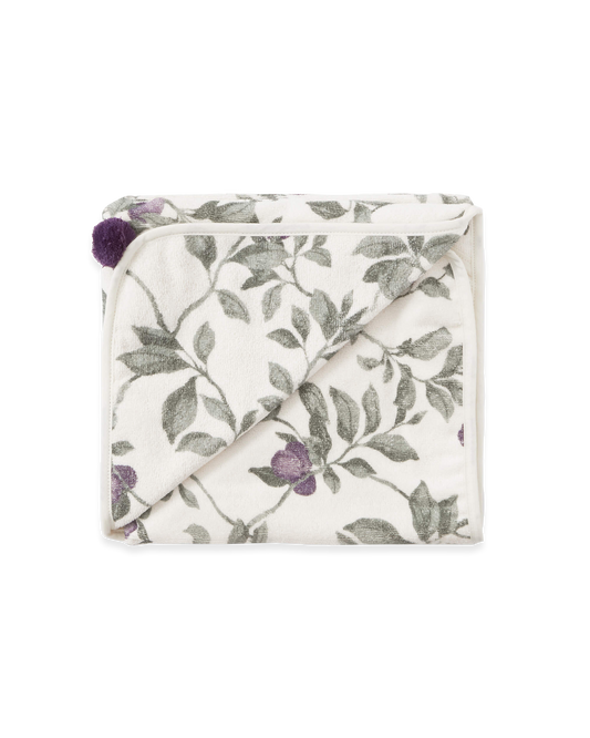 Terry Hooded Towel, Plum, 80x80 cm