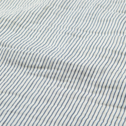 Muslin Baby Blanket - GOTS Classic Stripes Blue