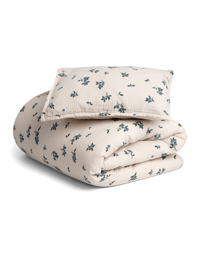 Muslin Bed Set Baby, Blueberry