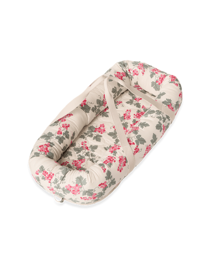 Satin Baby Nest, Grapes Pink, 43x87x16cm