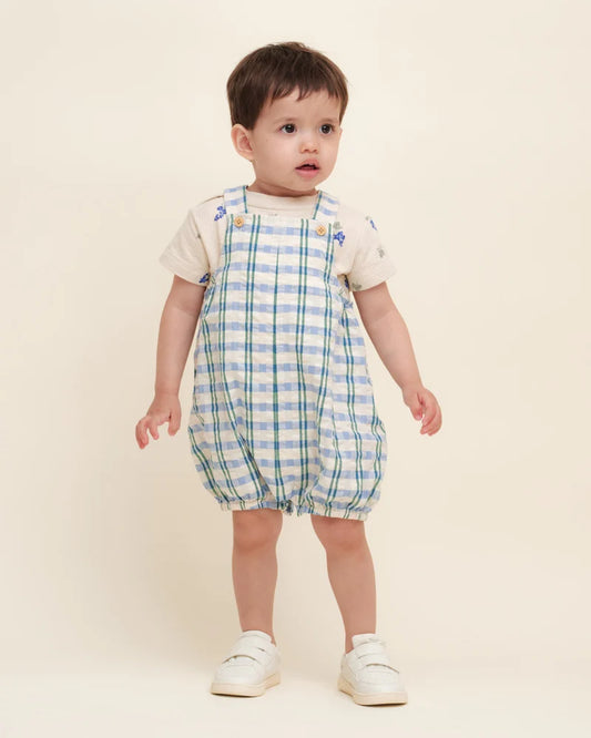 Seersucker Dungarees, Check Mar