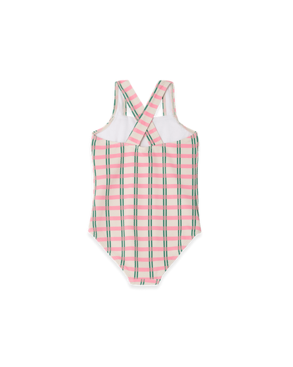 Swimsuit, Check Carnation