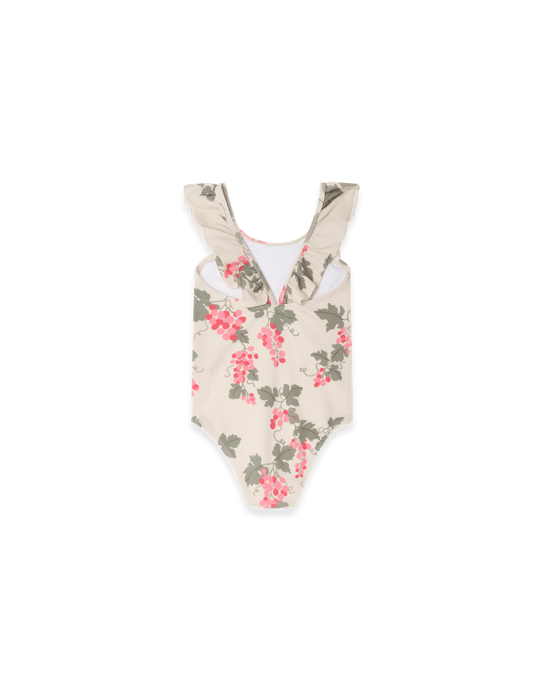 Frill Swimsuit, Grapes Pink