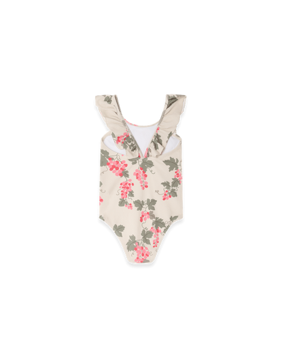 Frill Swimsuit, Grapes Pink