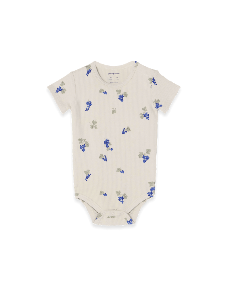 Structured Jersey SS Body, Grapes Ecru