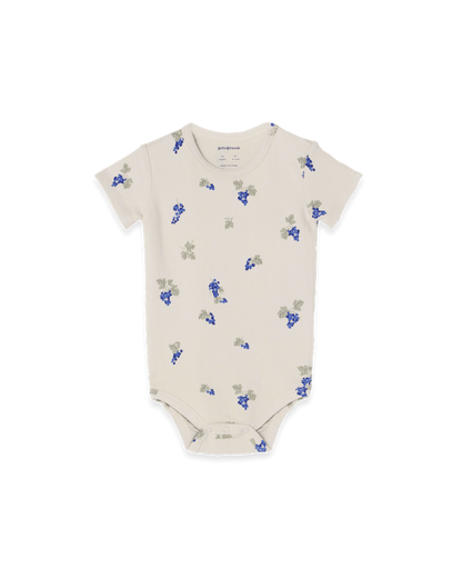 Structured Jersey SS Body, Grapes Ecru