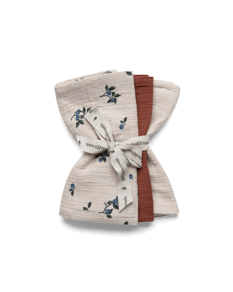 Muslin Burp Cloths 3 pcs 40x40 cm