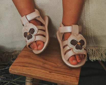 Tuti Fields Sandals | Violette Rose Metallic Leather