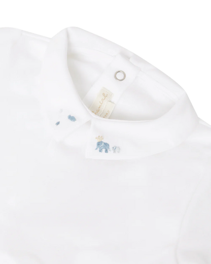 Aubrey Short Balloon Dream Embroidered Collar Onesie