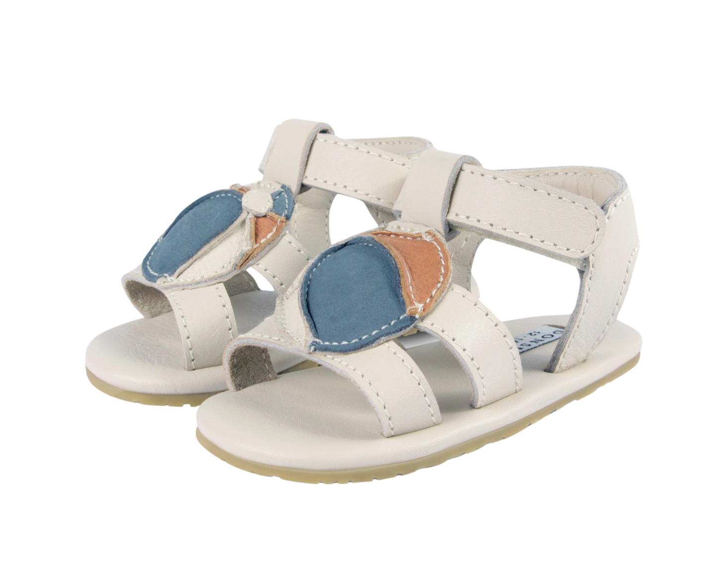 Flops | Beach Ball Blue Stone Leather
