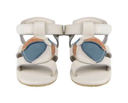 Flops | Beach Ball Blue Stone Leather