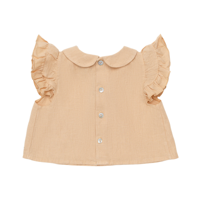 Mimi Linen Blouse Rose Latte