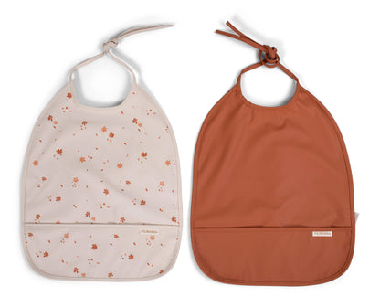 Bib with ties 2-pack