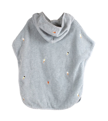 Embroidered beach poncho GOTS