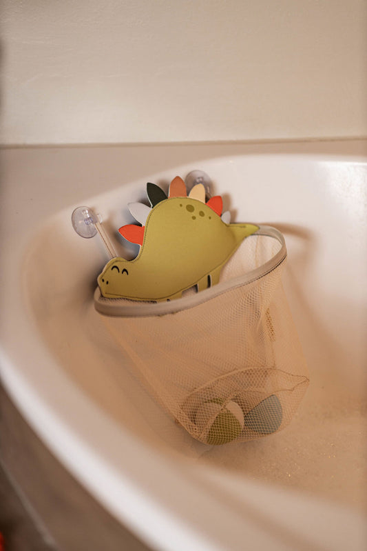 Storage net for bath toys