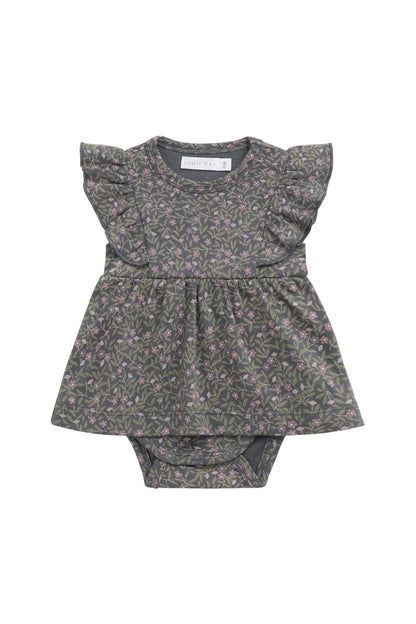 Organic Cotton Elianna Playsuit - Phoebe Lava