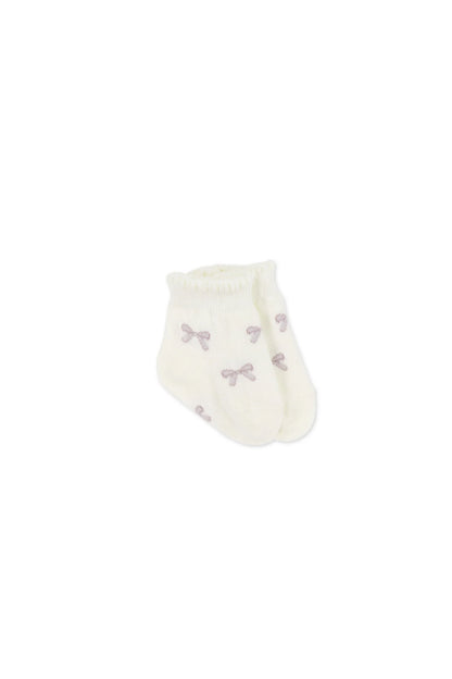 Mirabel Sock - Ballet Bow Egret