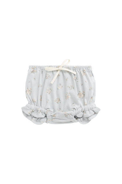 Organic Cotton Frill Bloomer - Petite Fleur Blue