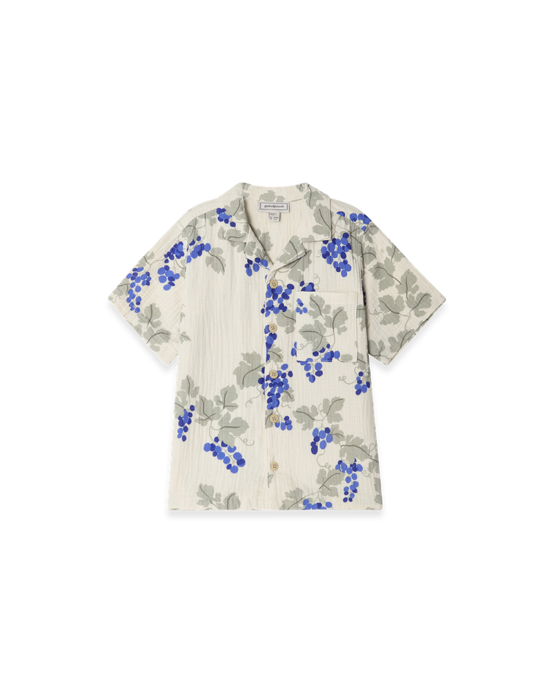 Muslin SS Shirt Baby, Grapes Blue