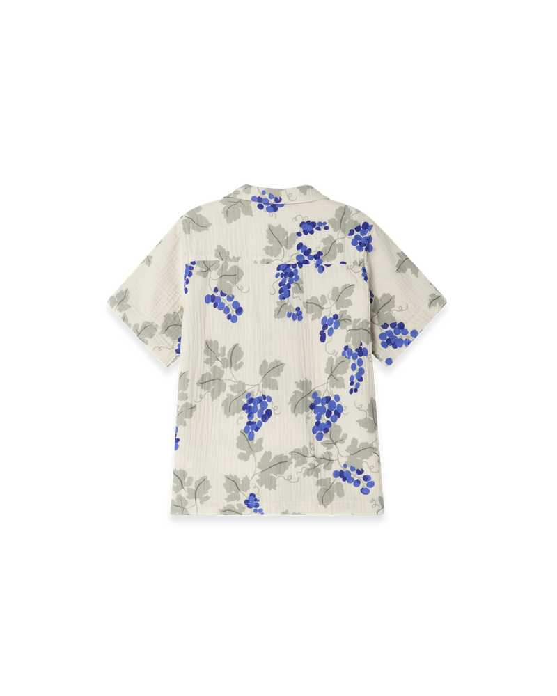 Muslin SS Shirt Baby, Grapes Blue