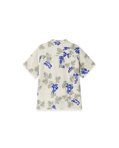 Muslin SS Shirt Baby, Grapes Blue