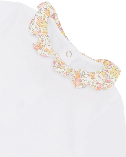 Ana Short Olympia Embroidered Ruffle Collar Onesie